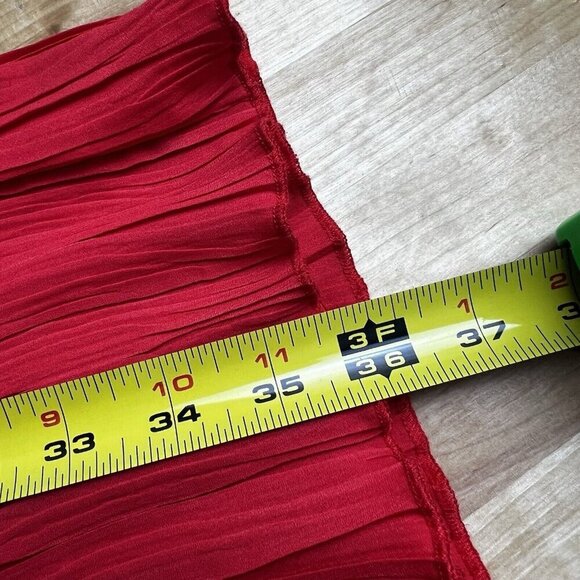 Nomia Twist Front Pleated Knee Length Chili Red One‎ Shoulder Dress Size 6 NEW - Picture 13 of 13